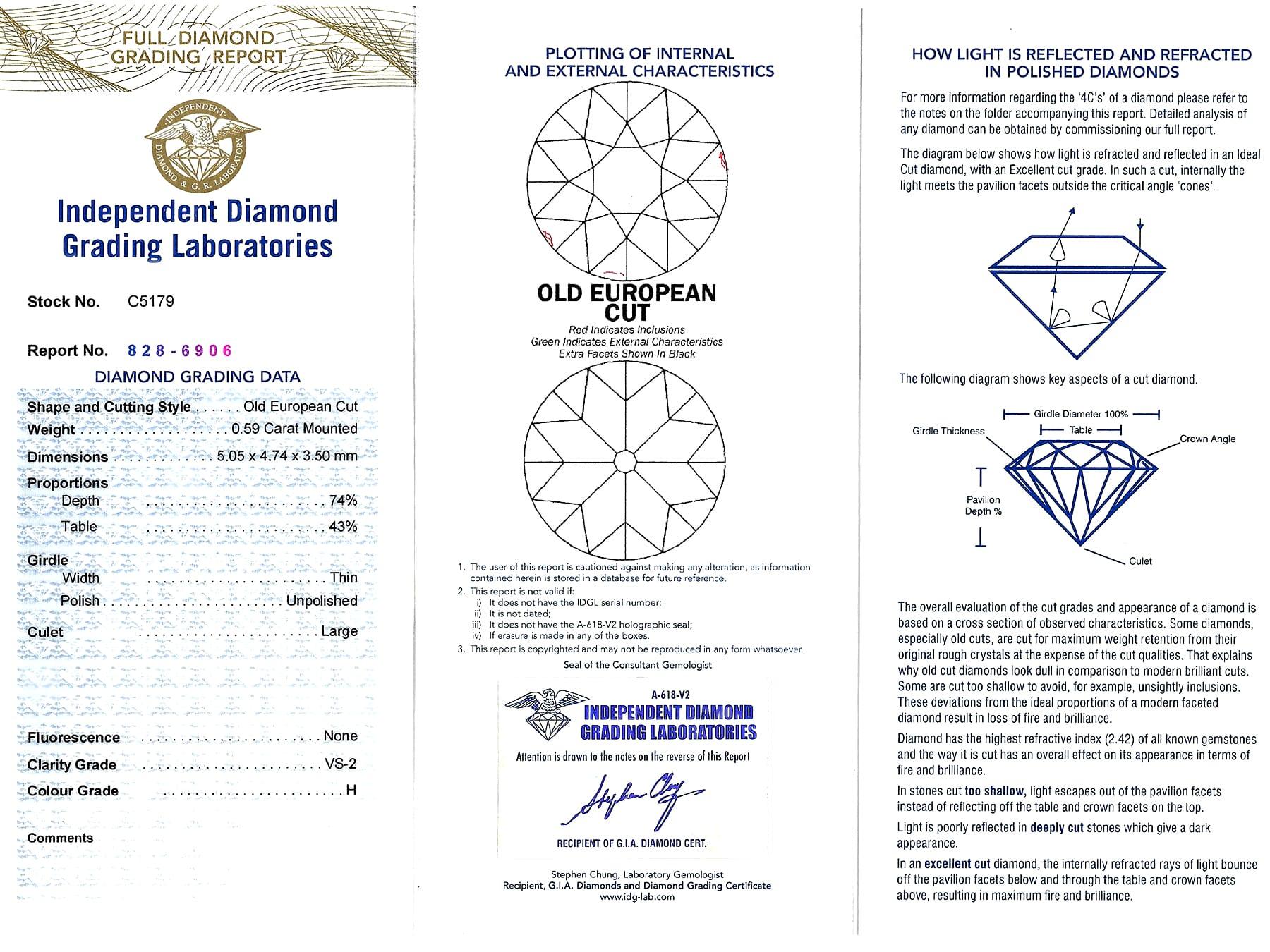 Antiker Anhänger aus Gelbgold und Silber mit 1,89 Karat Diamant und Emaille im Angebot 8