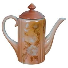 Antique 1890 Rookwood Anna M Valentien Iris Glaze Teapot Coffee Pot Pitcher 8"