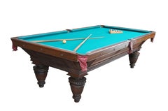Antique 1890s Brunswick Balke Collender Jacobean Oak Union League Pool Table