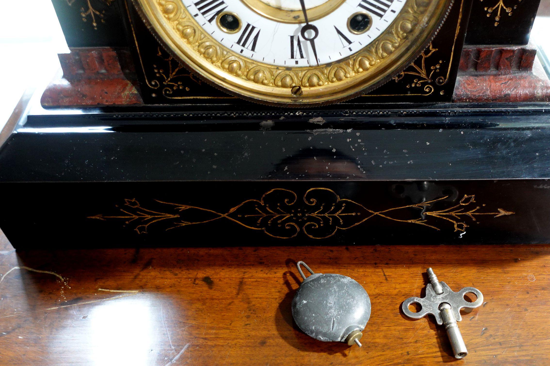 Antique 1890s Seth Thomas Adamantine Mantle Clock 1