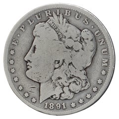 Antique 1891 Morgan O Dollar