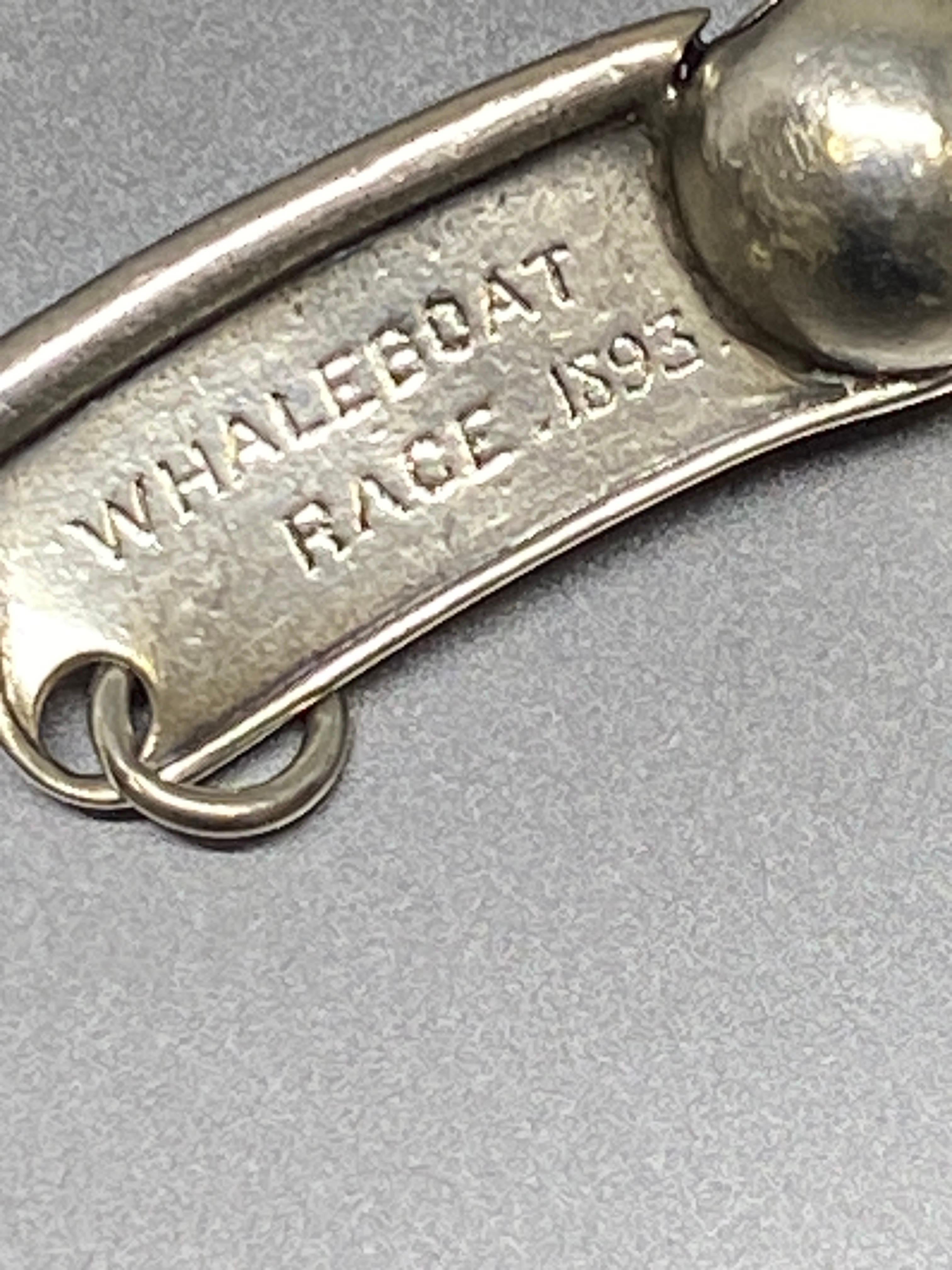 Victorian Antique 1893 Tiffany & Co. Sterling Silver Bosun Call, Boatswain Whistle 
