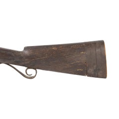 Antikes Holzschild mit der Aufschrift „Long Rifle“ aus dem Jahr 1895