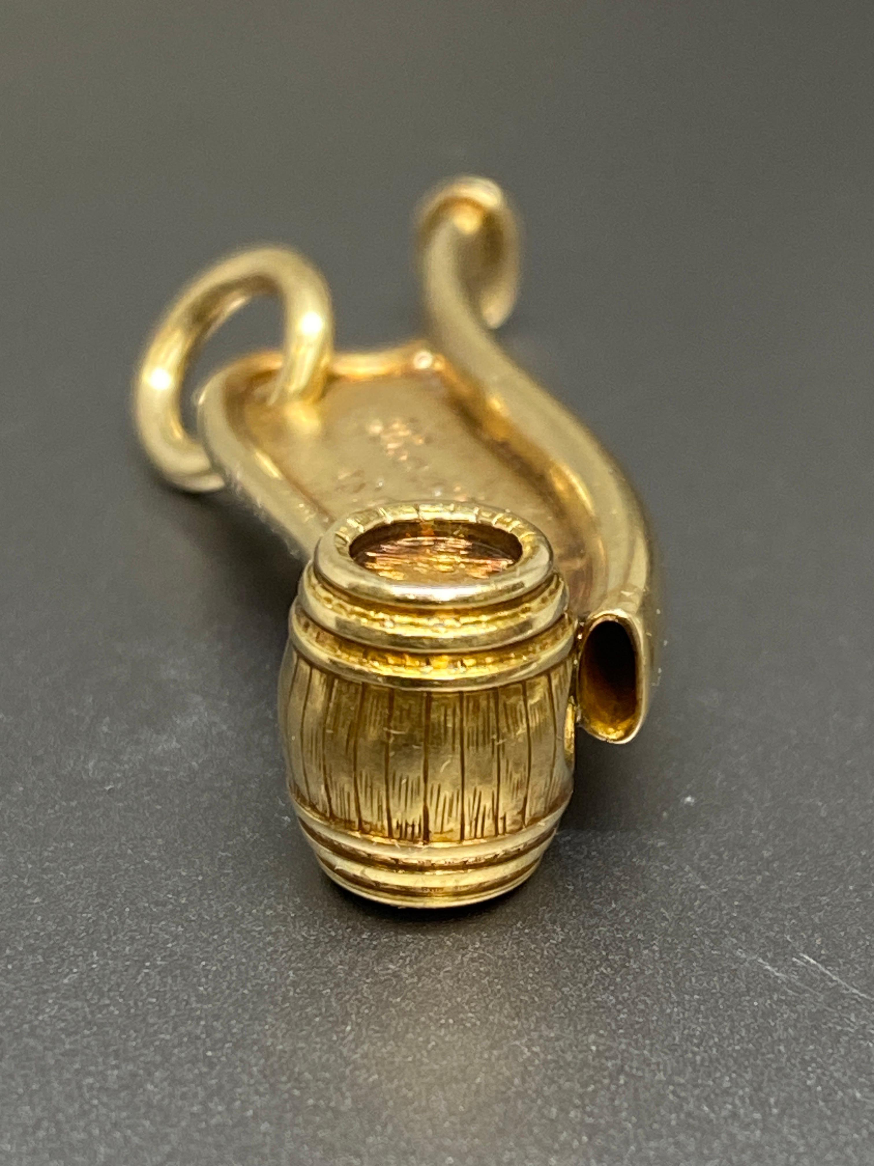 Antique 1897 Rare Tiffany & Co. 14k Yellow Gold Bosun Call, Boatswain Whistle  2