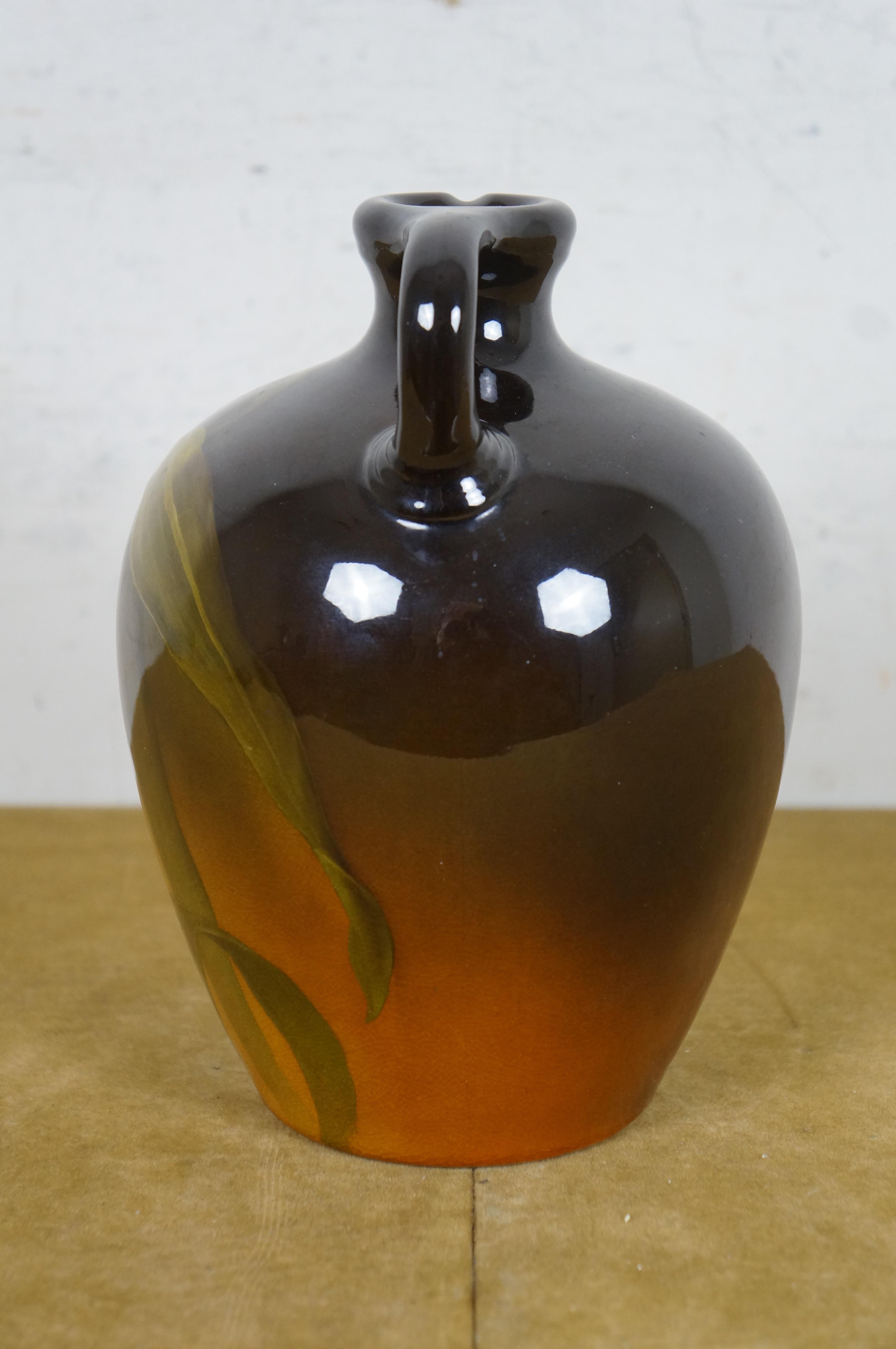 Antike 1897 Rookwood Töpferei Harriet E Wilcox Mais Whiskey Krug 512B  8