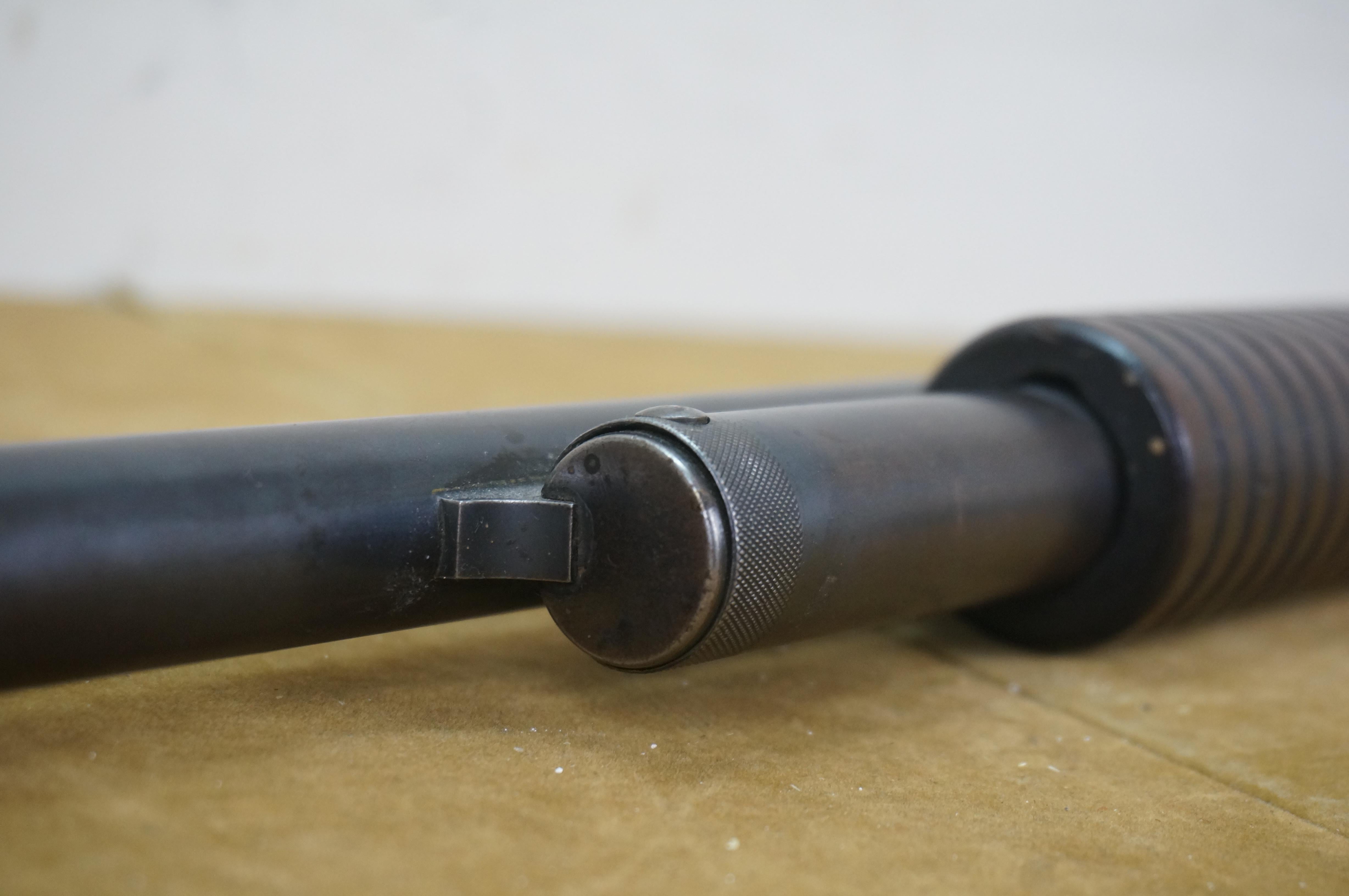 Antique 1898 Marlin Single Barrel Pump Action 12 Gauge Shotgun Gun For Sale 9