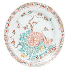 Antique 18C Chinese Porcelain Dish Amsterdam Bont Anhua Flowers Qing