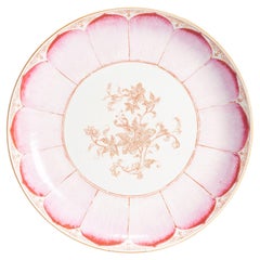 Antique 18C Chinese Porcelain Famille Rose Yongzheng/Qianlong Lotus Plate