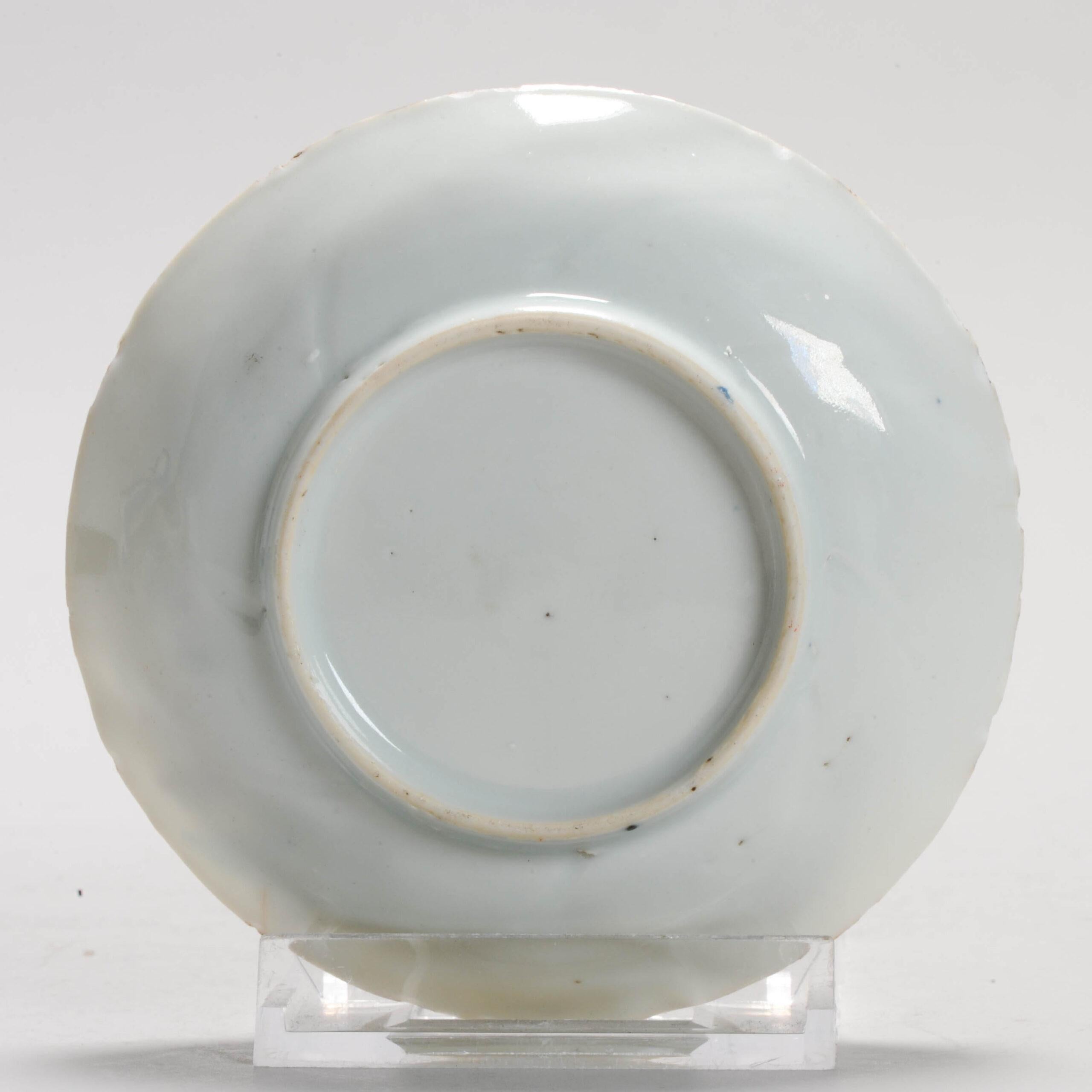 Antique 18C Chinese Porcelain Kakiemon Dish Amsterdam Bont Qing Nightingale For Sale 9