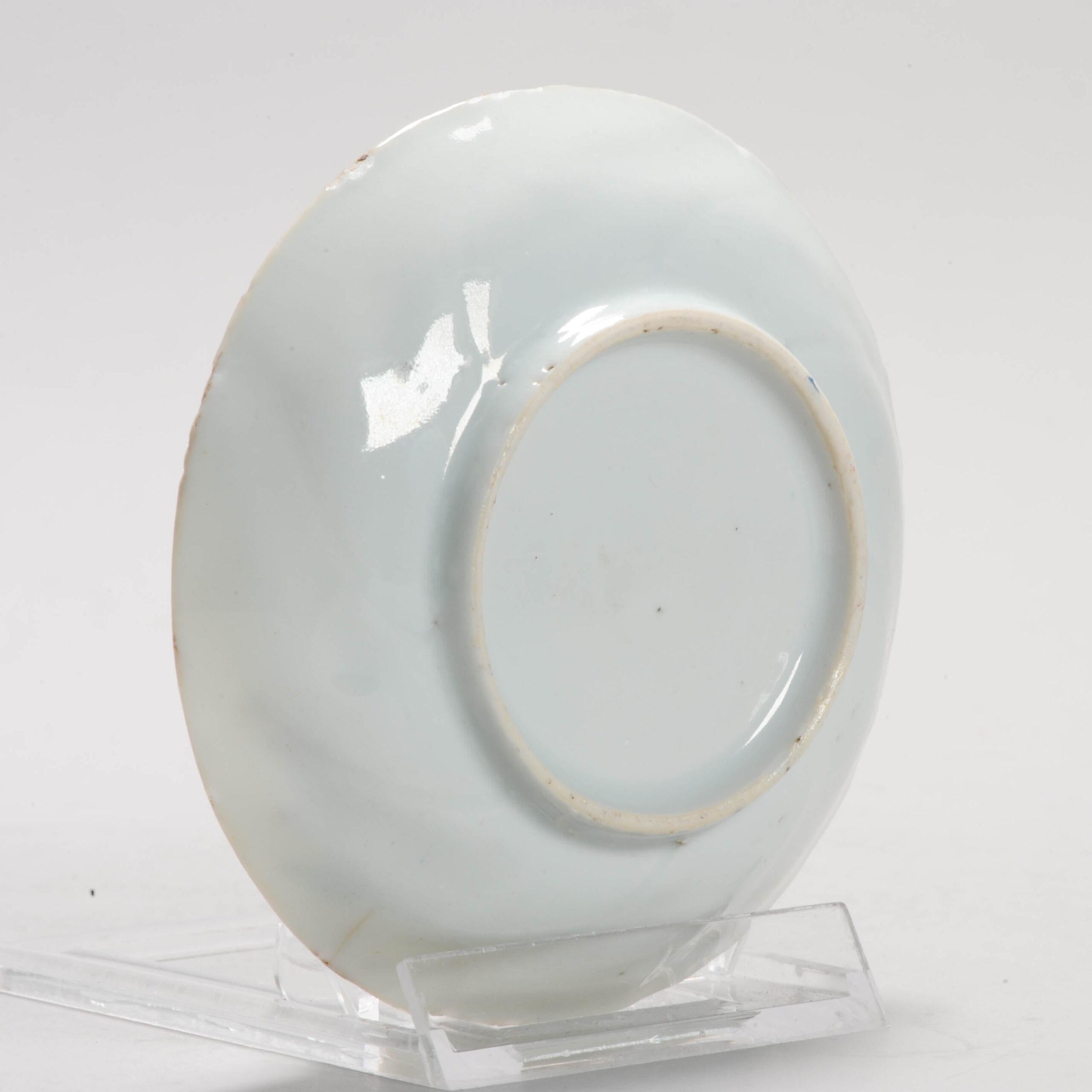 Antique 18C Chinese Porcelain Kakiemon Dish Amsterdam Bont Qing Nightingale For Sale 3