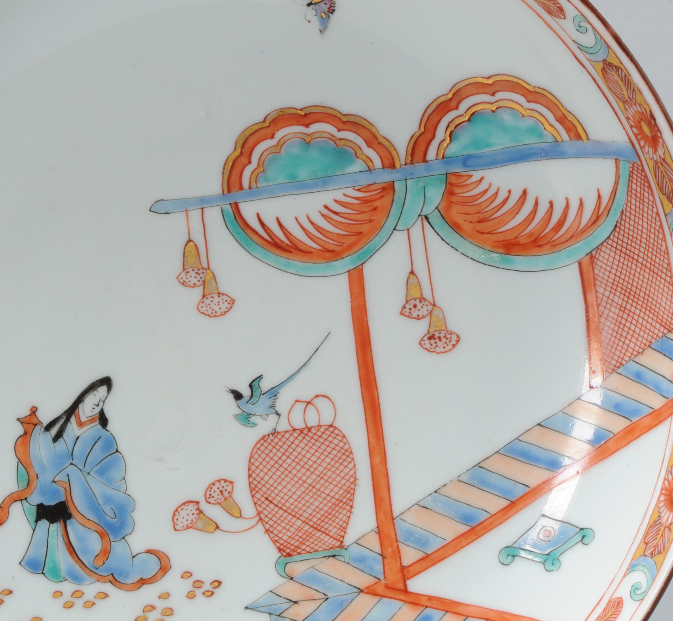 Antique 18C, Chinese Porcelain Kakiemon Dishes Amsterdam Bont Qing Nightingale 9
