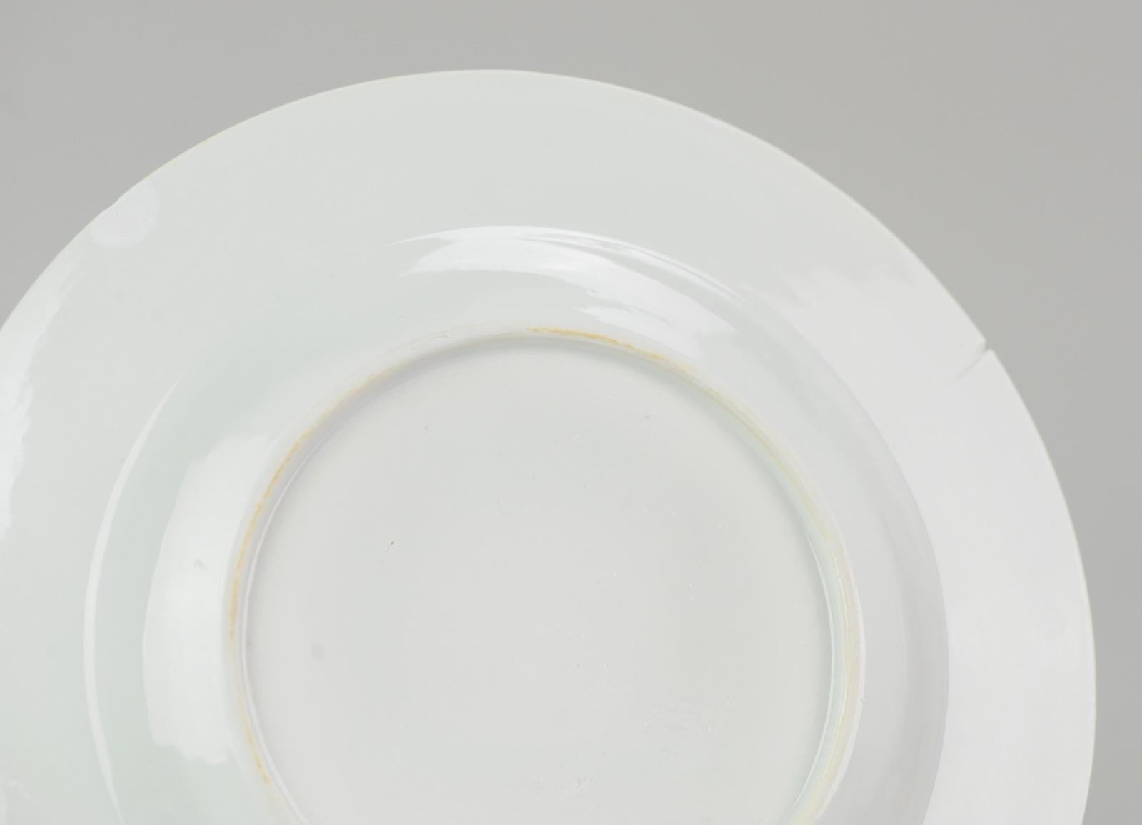 Antique Chinese Porcelain Plate Qianlong Imperial Quality Ma Gu Xian Shou 2