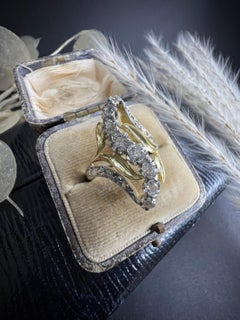 Antique 18ct Gold Art Nouveau Diamond Ring