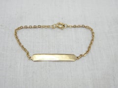 Antique 18ct Gold Baby ID Bracelet c1890 750 Purity Rose Victorian