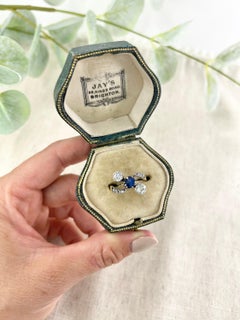 Antique 18ct Gold Belle Époque Sapphire & Diamond Ring