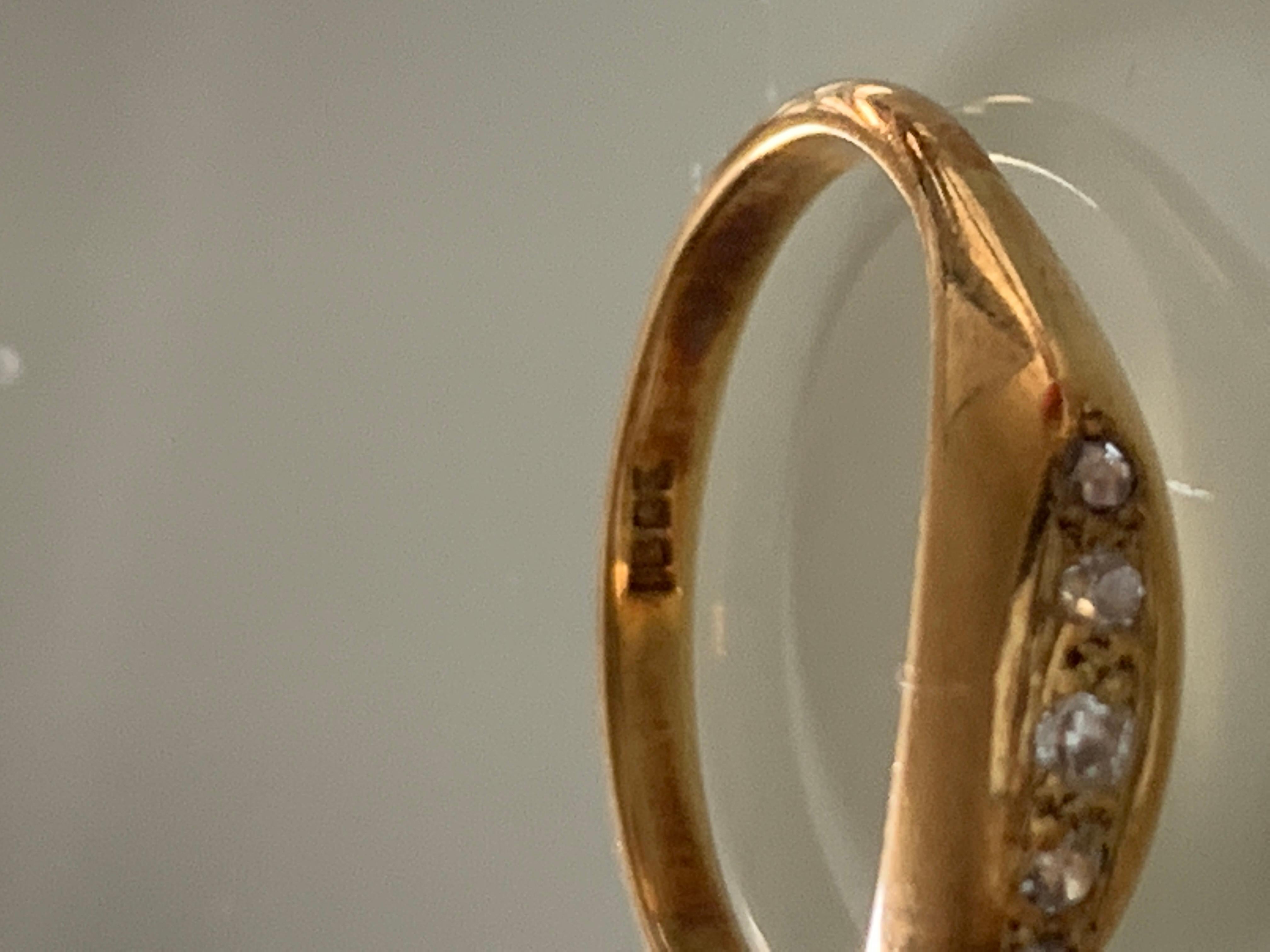 Antique 18ct Gold Diamond Ring For Sale 1