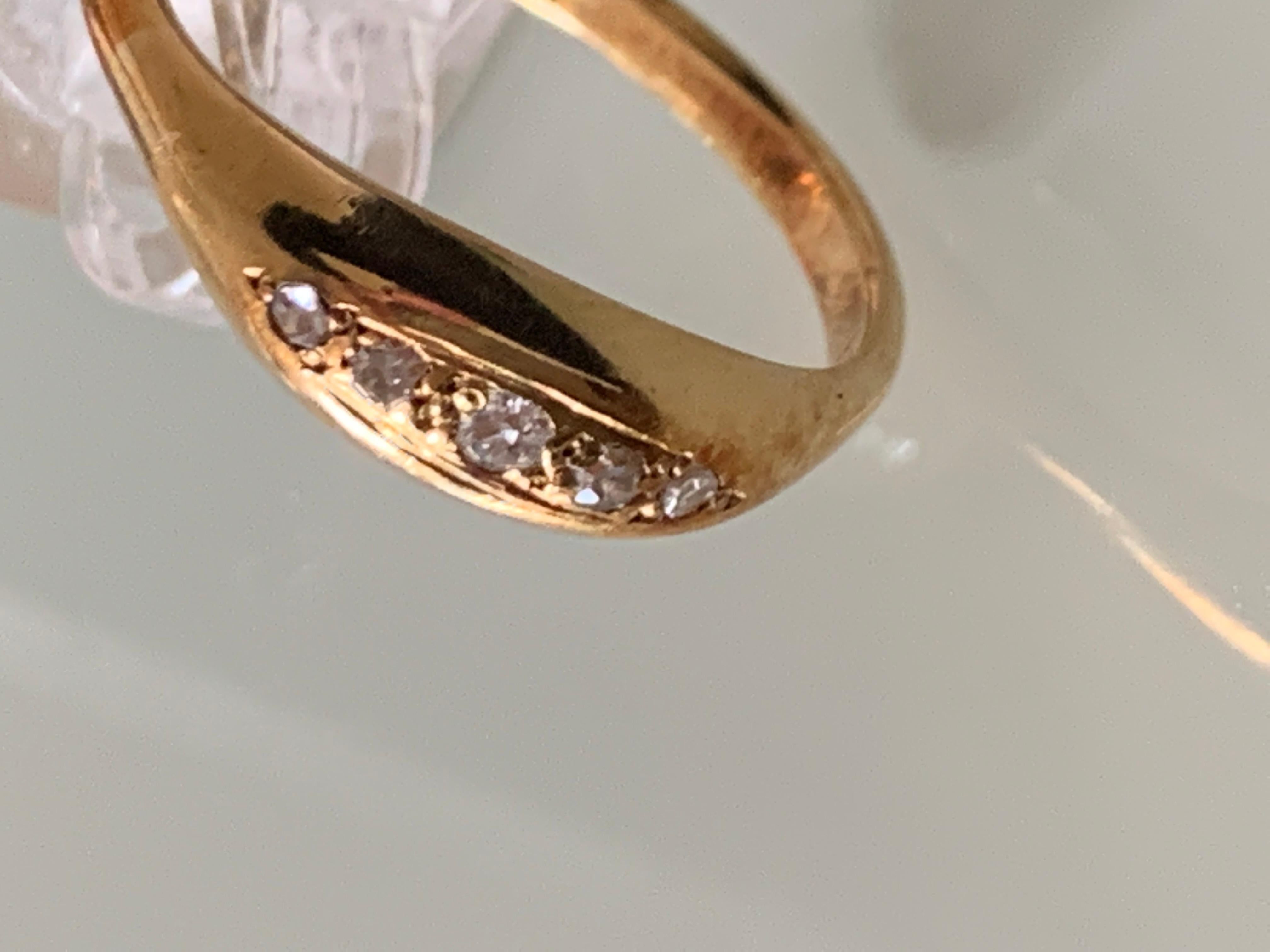 Antique 18ct Gold Diamond Ring For Sale 3