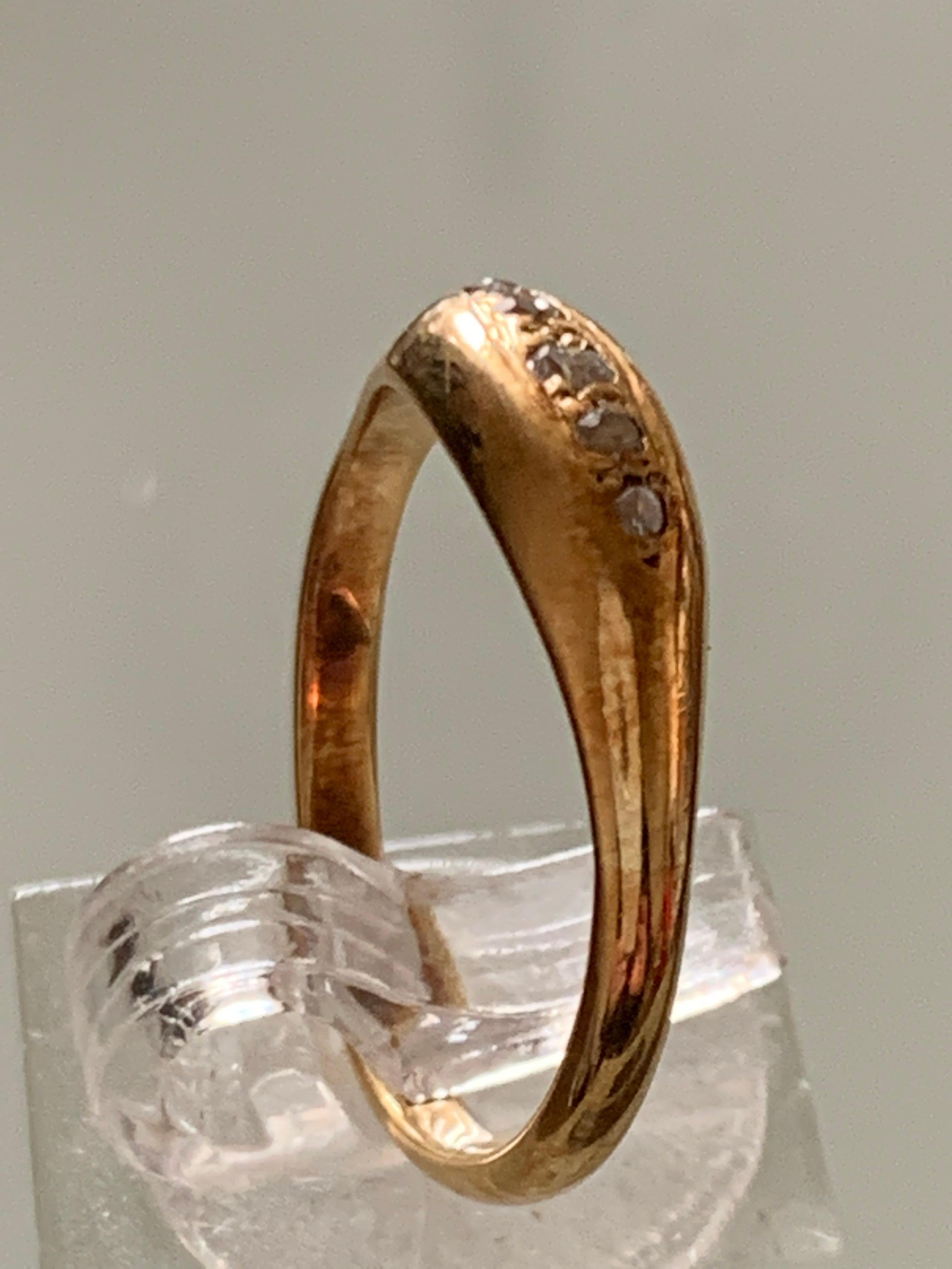 Antique 18ct Gold Diamond Ring For Sale 4