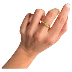 Used 18ct Gold Edwardian Diamond & Pearl Ring