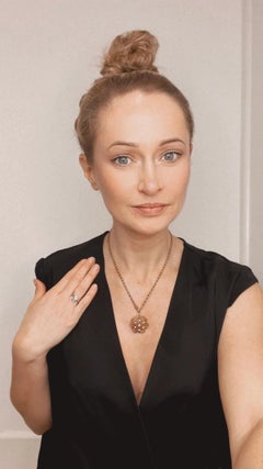 Antique 18ct Gold Edwardian Diamond Snowflake Brooch/Pendant