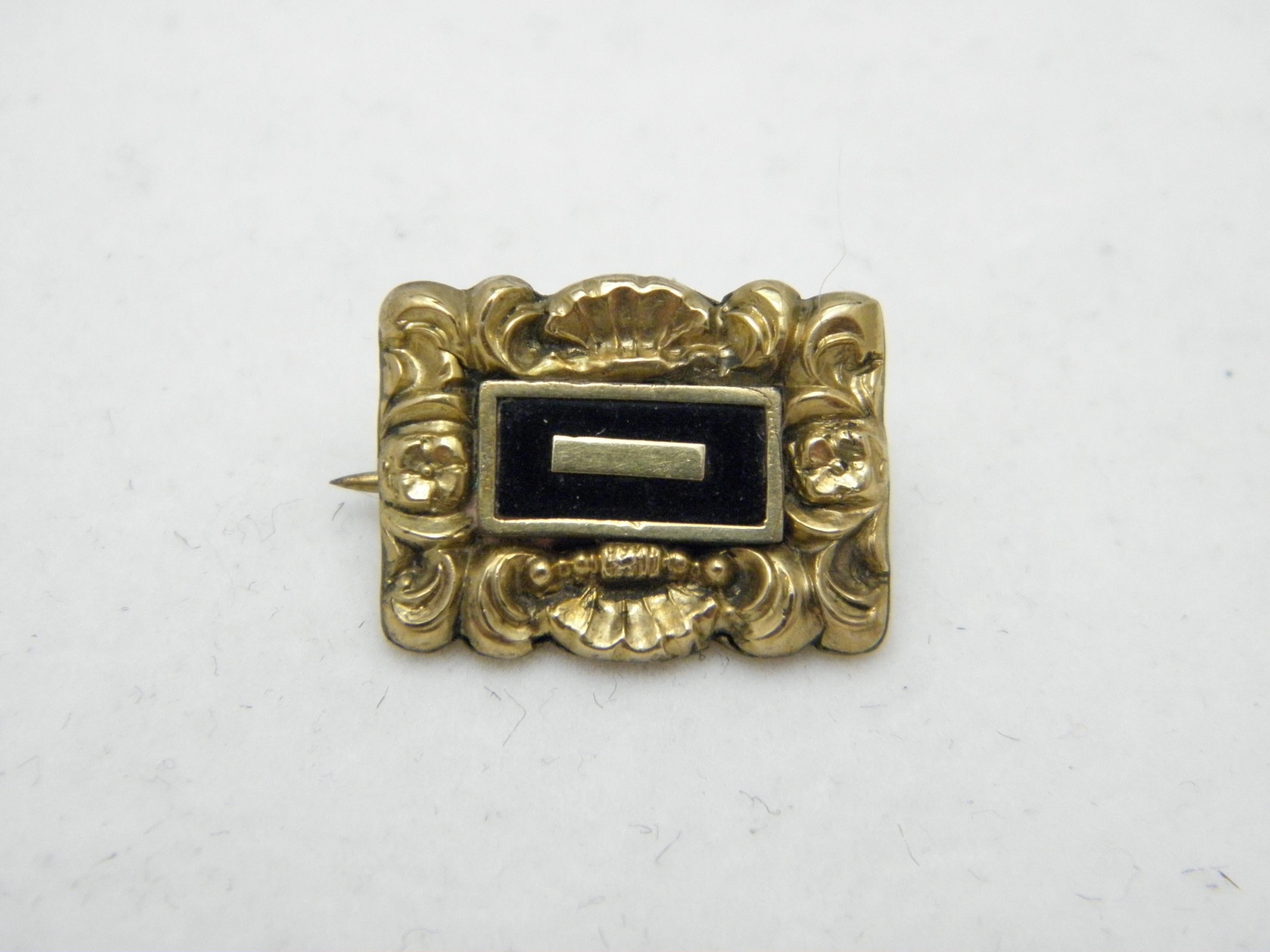 If you have landed on this page then you have an eye for beauty.

On offer is this gorgeous

18CT SOLID GOLD BLACK ENAMELLED MOURNING BROOCH

DETAILS
Material: 18ct (750/000) Solid Yellow Gold
Style: Art Nouveau style detailed decoration with black