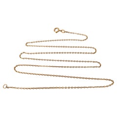 Catena antica in oro 18ct fine da 22 pollici