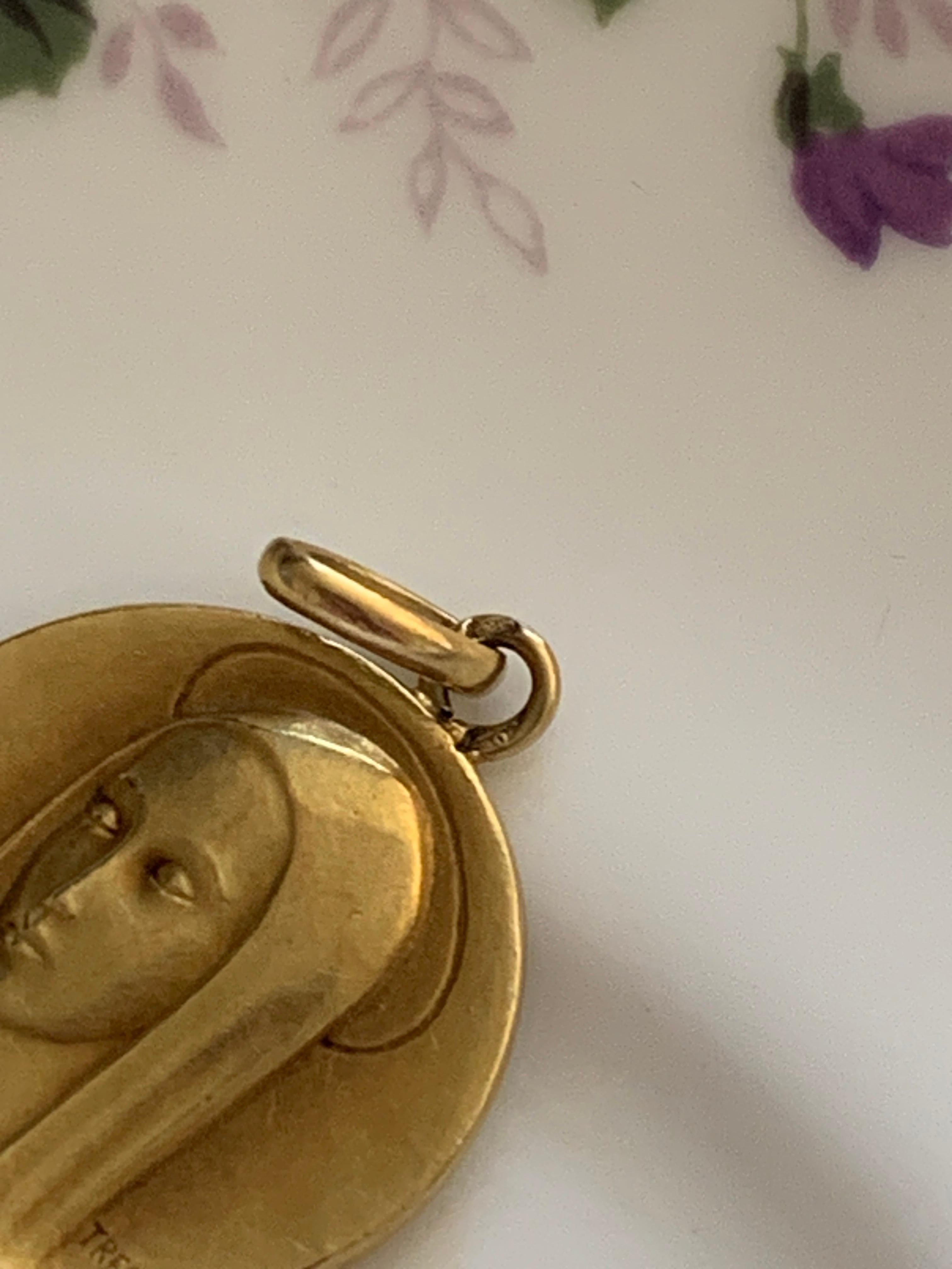 Antique Vierge Française en or 18ct datée 1838-11910 signée TRECY en vente 8