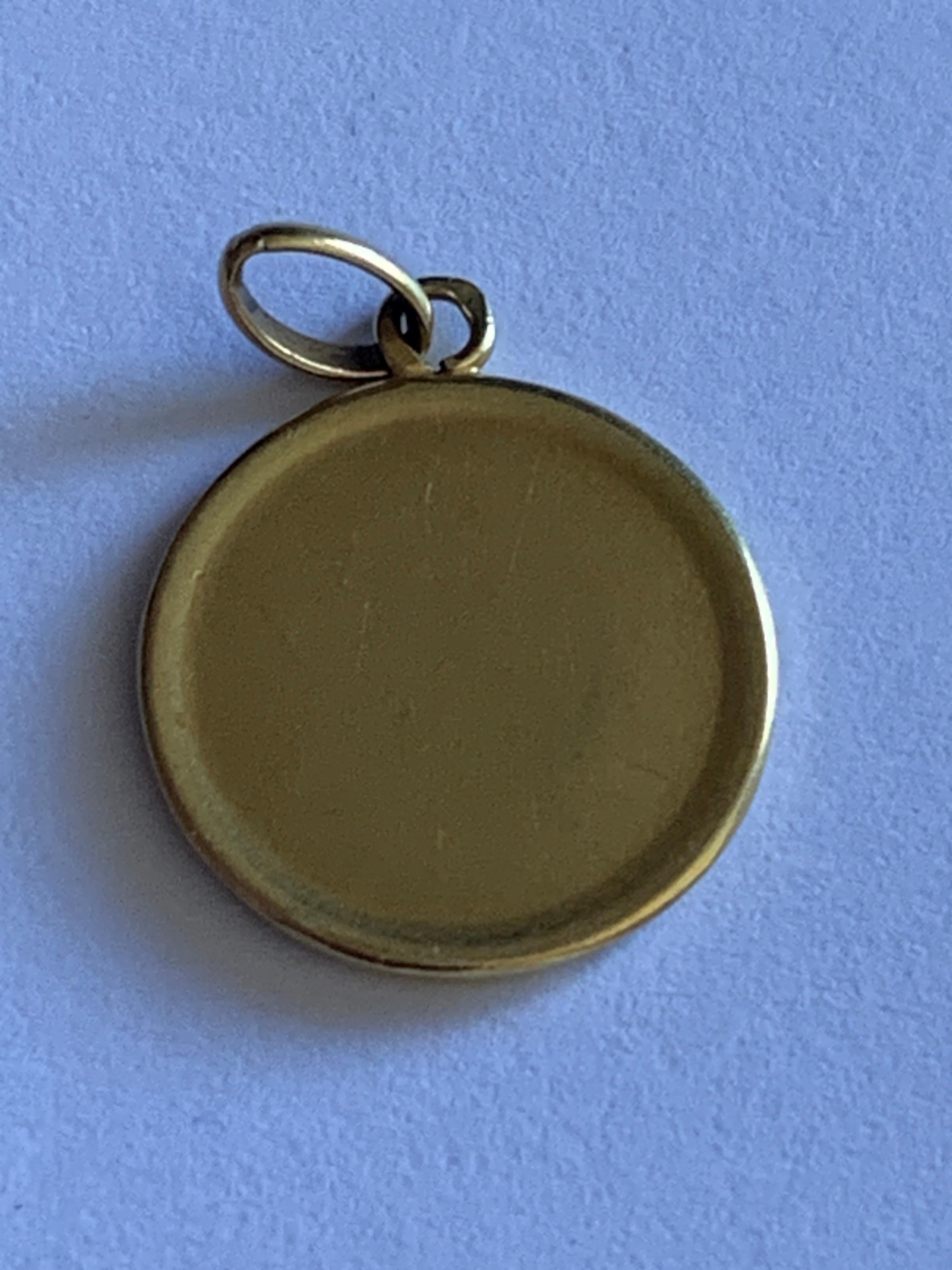 Préraphaélite Antique Vierge Française en or 18ct datée 1838-11910 signée TRECY en vente