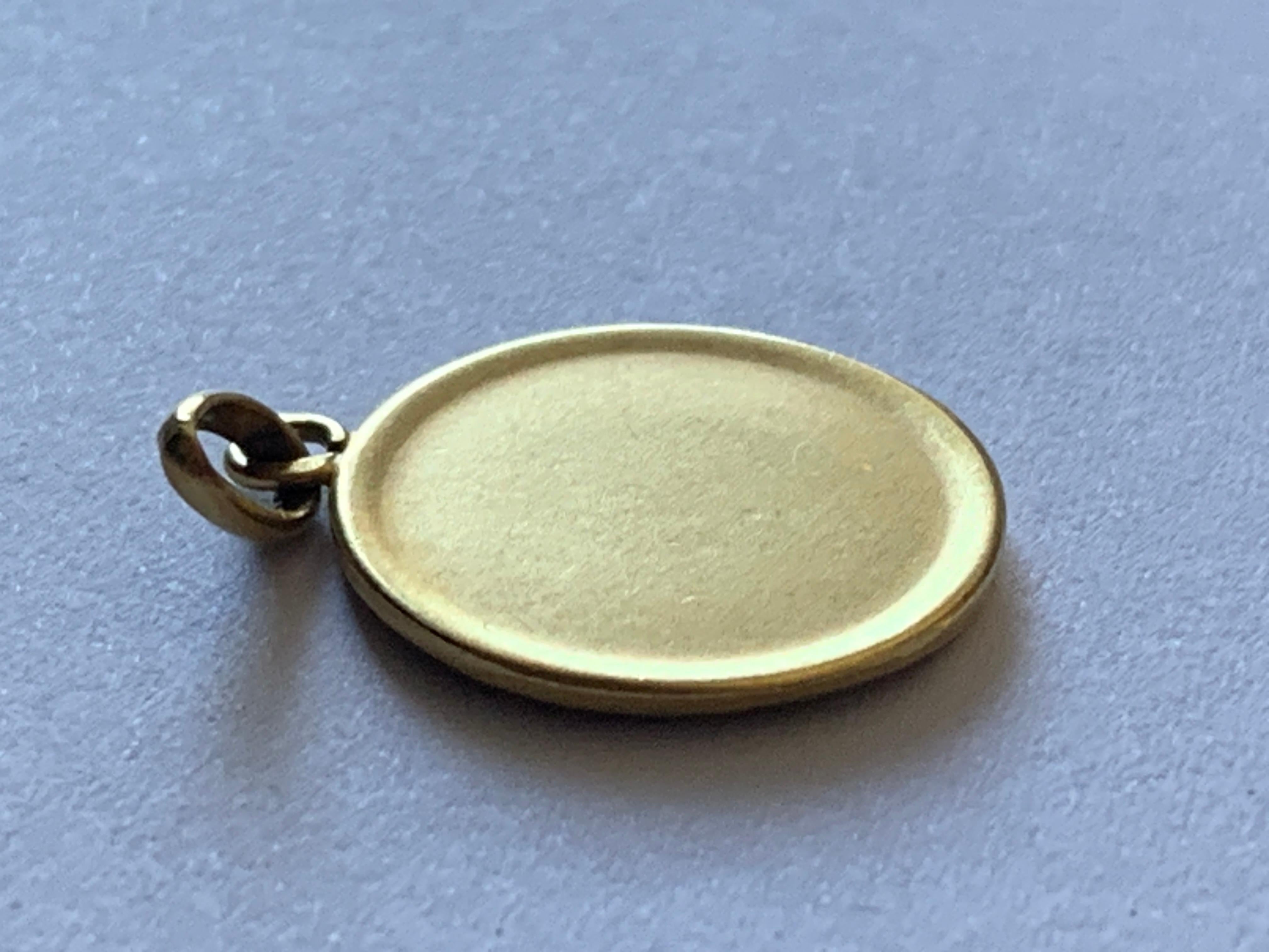 Antique Vierge Française en or 18ct datée 1838-11910 signée TRECY Bon état - En vente à London, GB