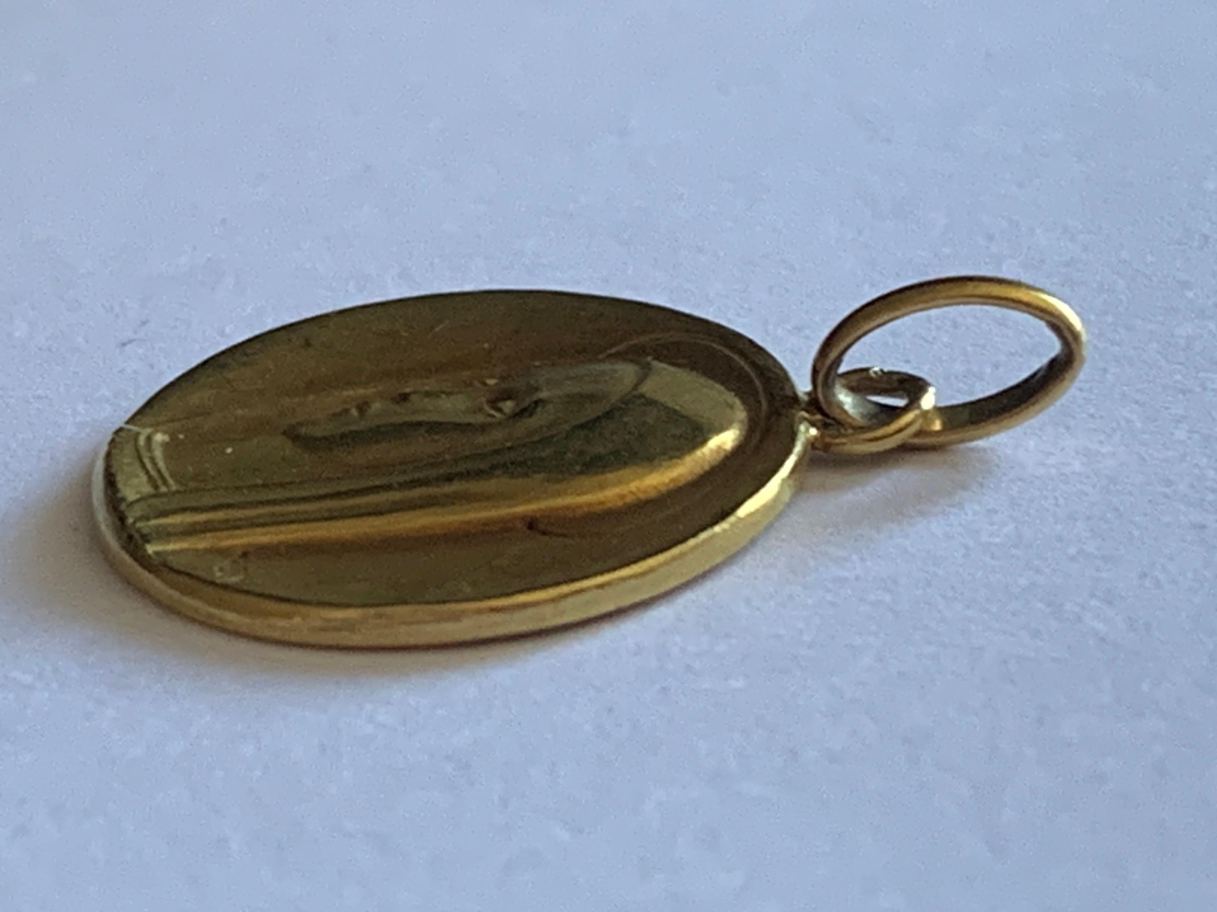 Antique Vierge Française en or 18ct datée 1838-11910 signée TRECY en vente 1