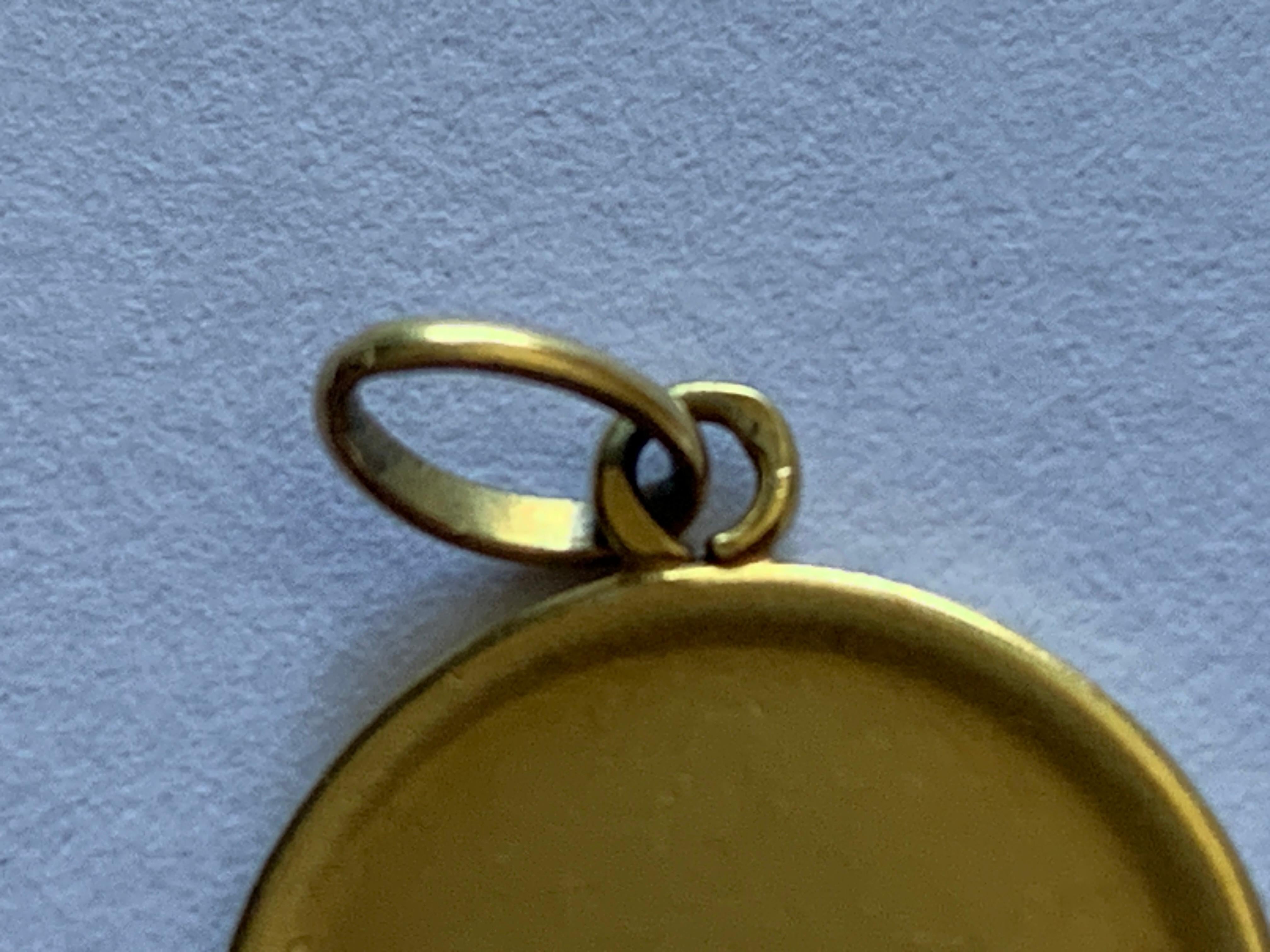 Antique Vierge Française en or 18ct datée 1838-11910 signée TRECY en vente 2