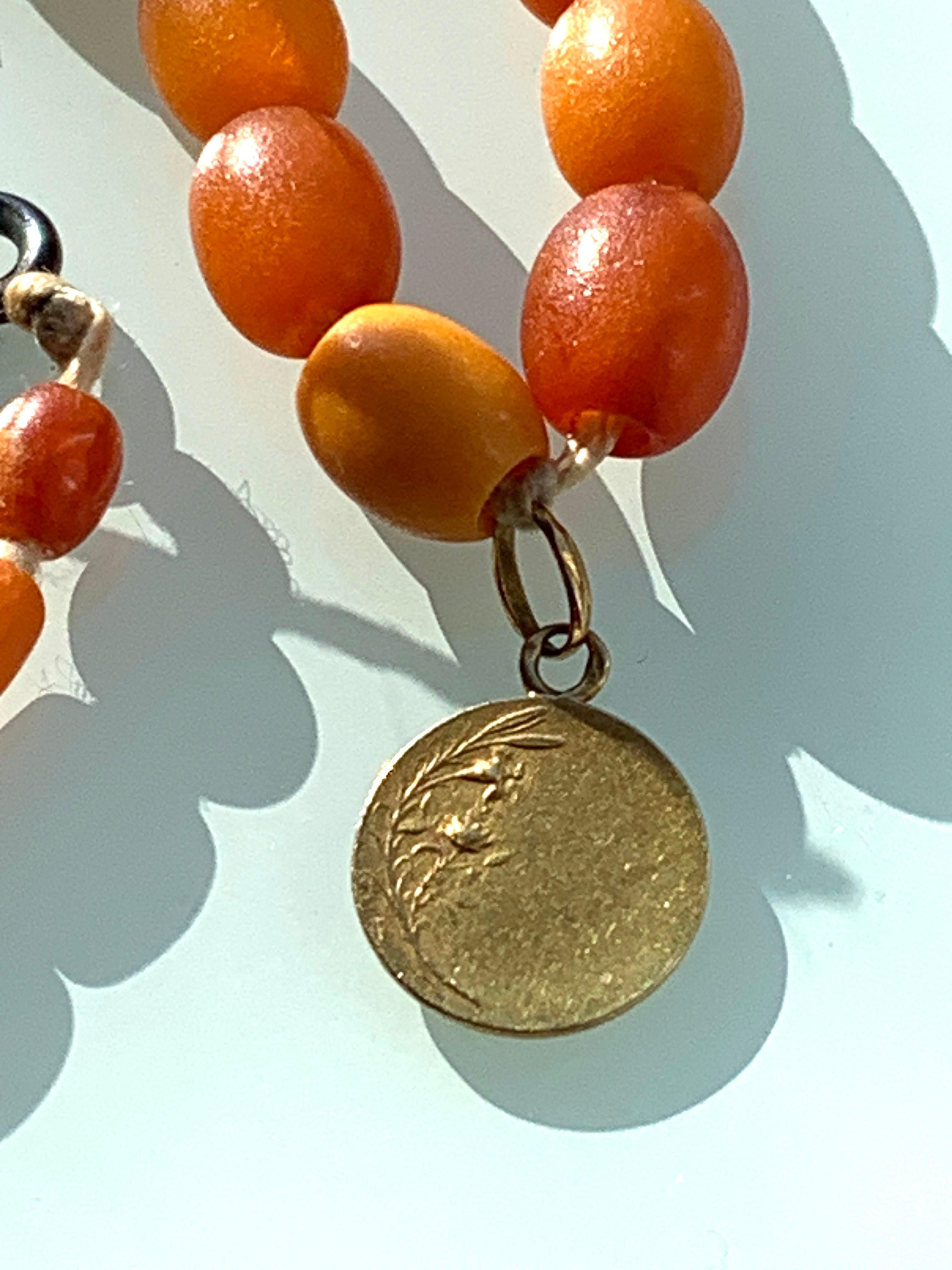 De las mujeres Antiguo Colgante Virgen María francesa de oro de 18 ct firmado en venta