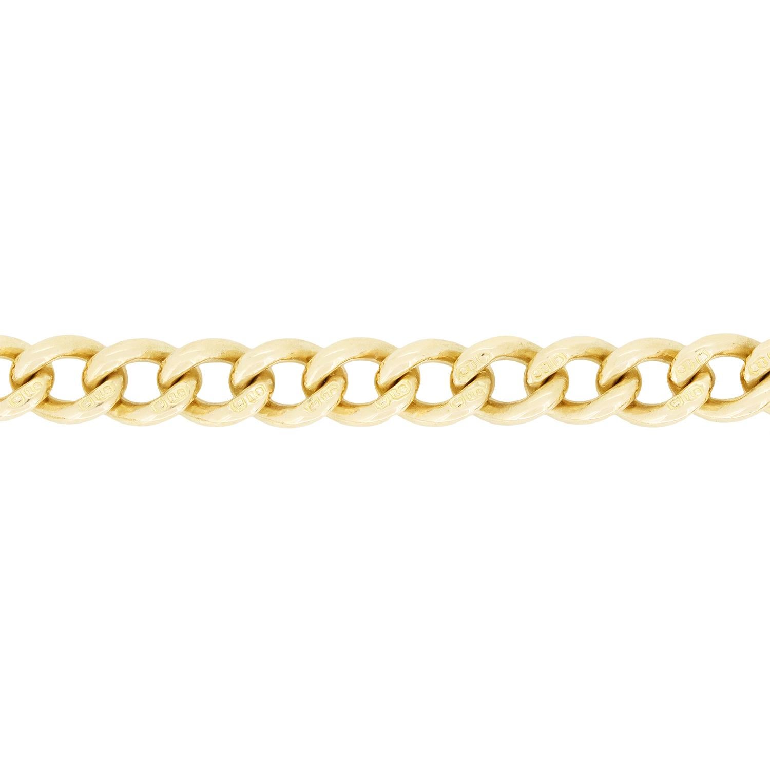 Antico bracciale A Link in oro 18ct, 1900 ca. In condizioni buone in vendita a London, GB
