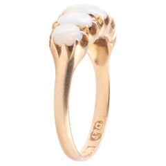 Antiker 18ct Gold Opal Fünf Stein Ring