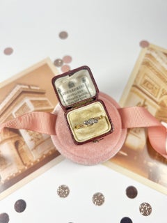 Antique 18ct Gold & Platinum 1920’s Diamond Trilogy Crossover Ring