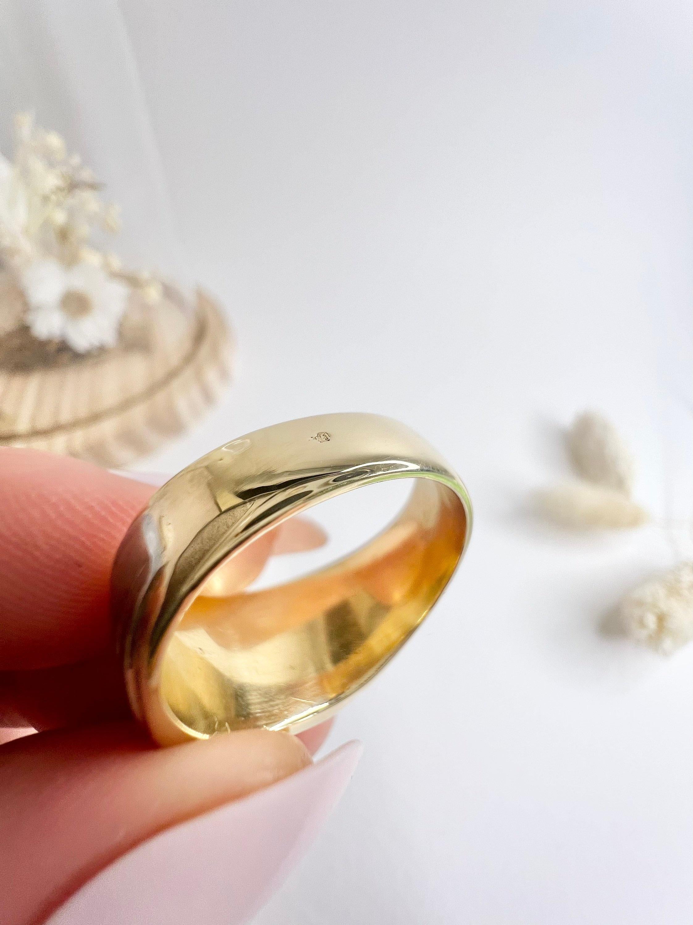 Antique 18ct Gold & Platinum Art Deco Signet Ring For Sale 2