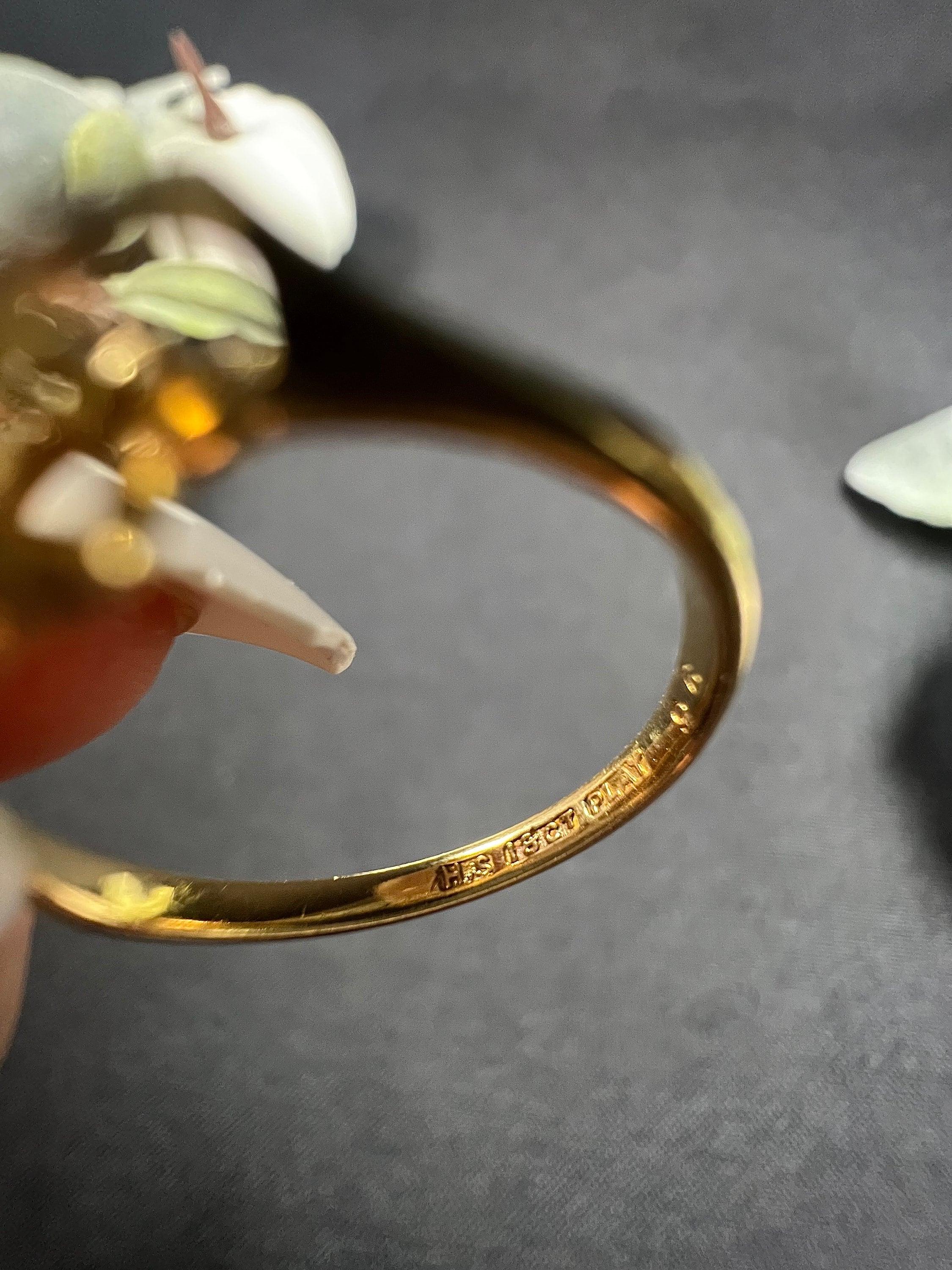 Antique 18ct Gold & Platinum Edwardian Diamond Bow Shaped Illusion Ring 5