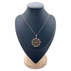 Antique 18ct Gold & Platinum, Edwardian Diamond Kaleidoscope Pendant