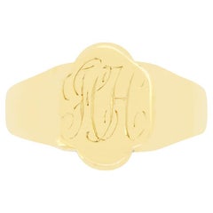 Antique 18ct Gold Signet Ring, hallmarked 1925
