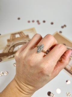 Antique 18ct Gold Victorian Diamond Marquise Ring