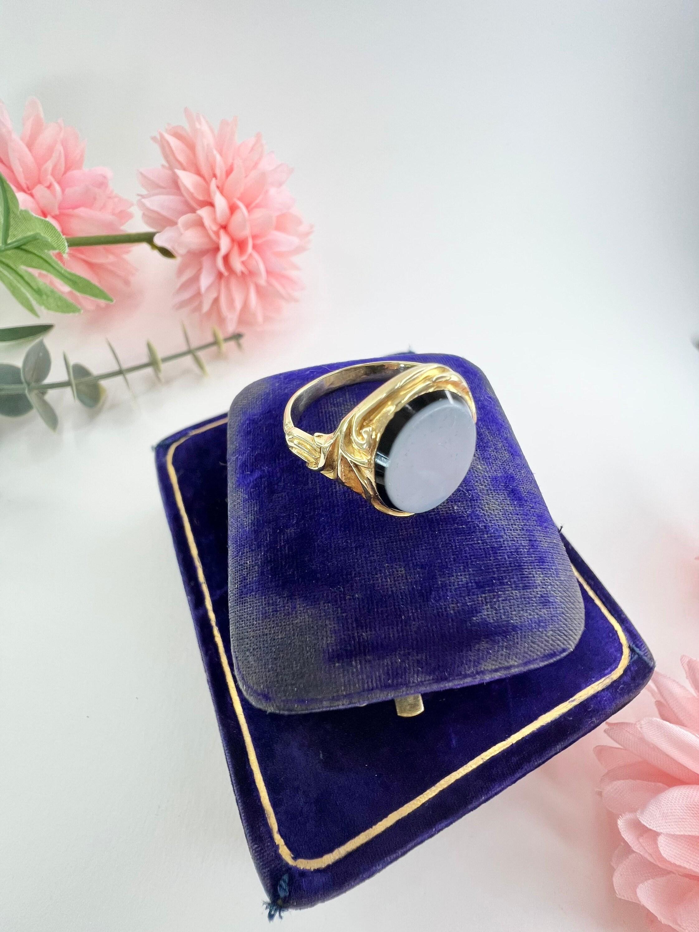 Antique 18ct Gold Victorian Sardonyx Signet Ring For Sale 2