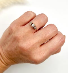 Antique 18ct Rose Gold, Edwardian era Single Stone Diamond Engagement Ring