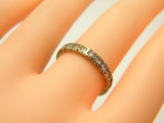 Antique 18ct White Gold Spinel Full Eternity Ring 750 Purity c1910