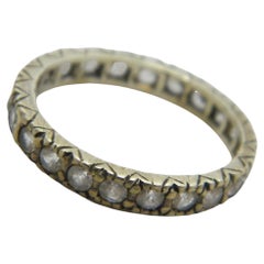 Antique 18ct White Gold Spinel Full Eternity Ring 750 Purity c1910