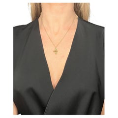 Collana antica in oro giallo 18ct 1920 con rubino e perle con ciondolo a forma di mosca/insetto