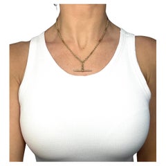 Antique 18ct Yellow Gold Albert Chain : Edwardian Fancy Paperclip Knot Link Antique 18ct Yellow Gold Albert Chain : Edwardian Fancy Paperclip Knot Link