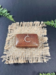 Antique 18ct Yellow Gold, Edwardian Diamond & Pearl Crescent Moon Pendant