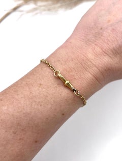 Antique 18ct Yellow Gold, Fancy Link Bracelet, Hallmarked Birmingham 1925