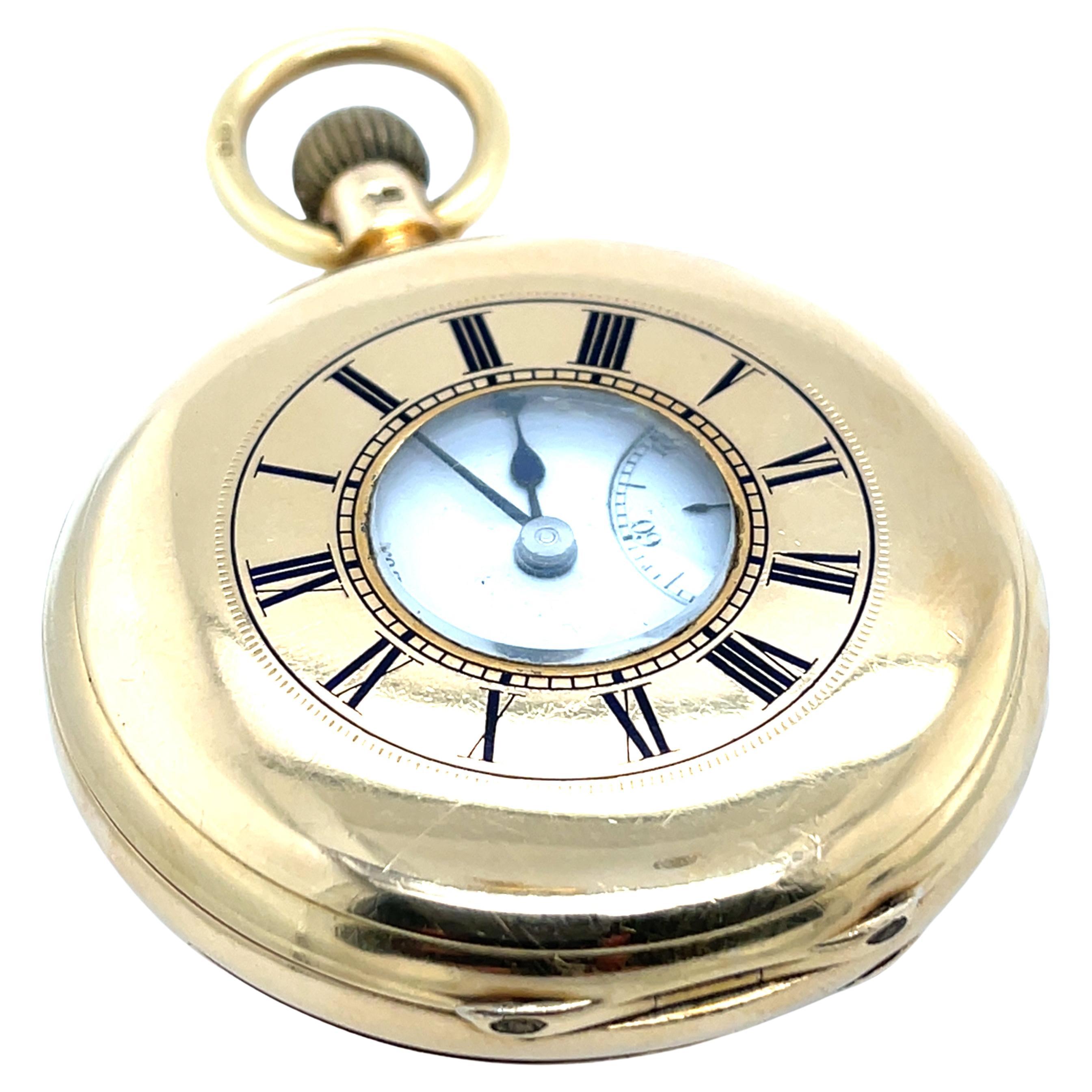 Antiguo reloj de bolsillo John Cashmore London de oro amarillo de 18 ct