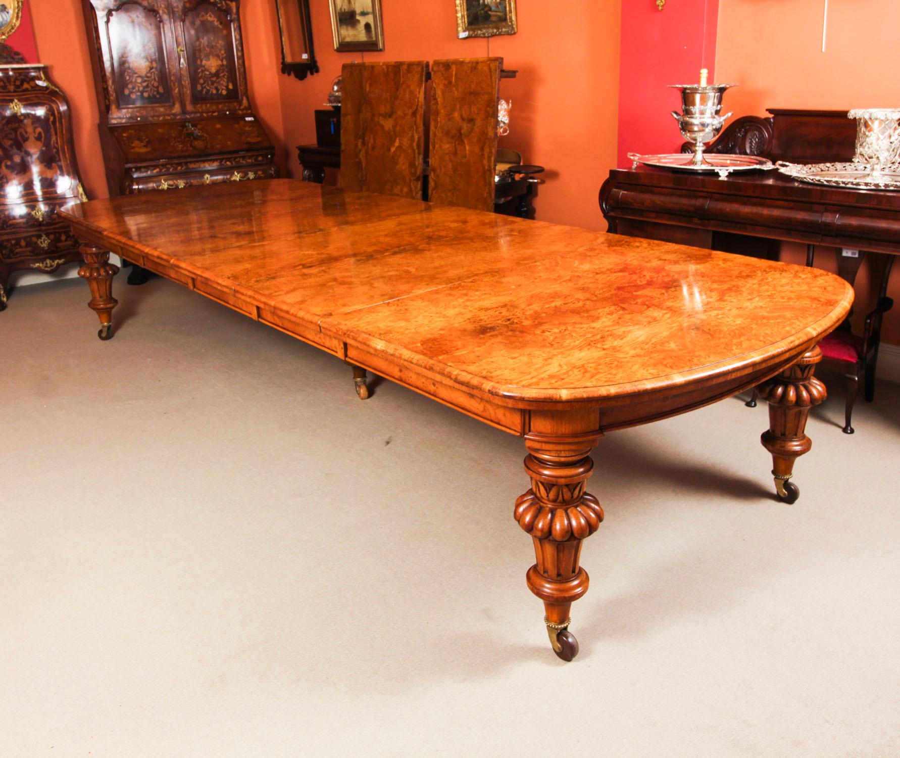 Antique 18ft Victorian Pollard Oak Extending Dining Table 19th Century 5